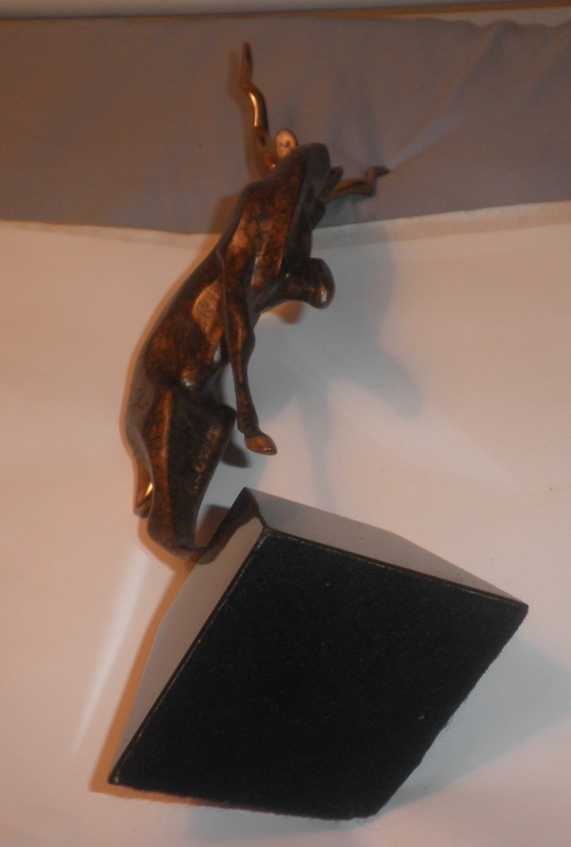 Alexander Daniel ICARUS 1993 Standing Antelope 10″ Bronze Sculpture No. 930/1200