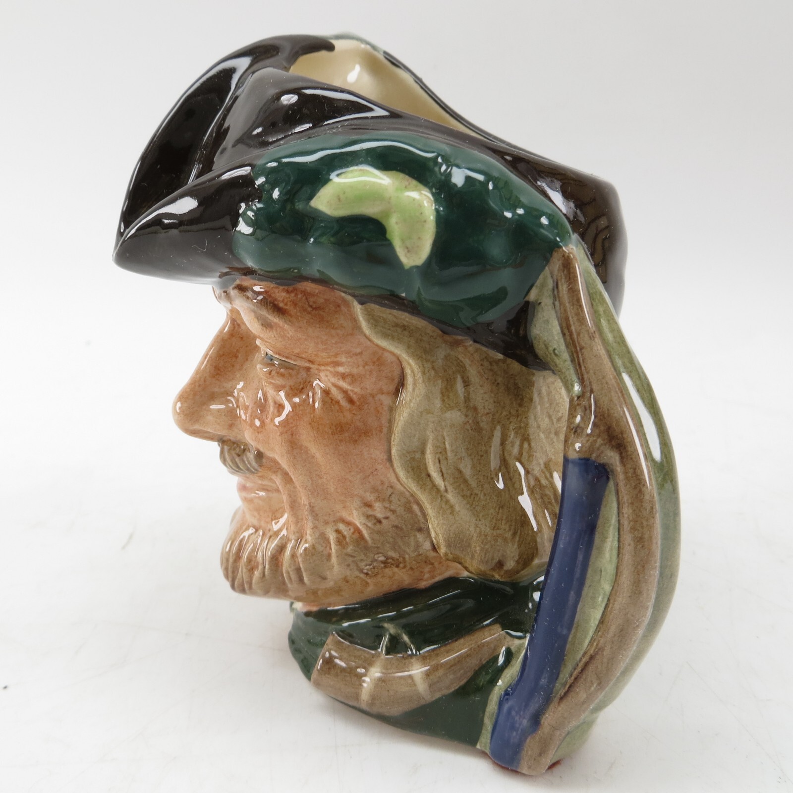 Royal Doulton “Robin Hood” Character Jug D6534 – Small, 4″ (Mint Condition)
