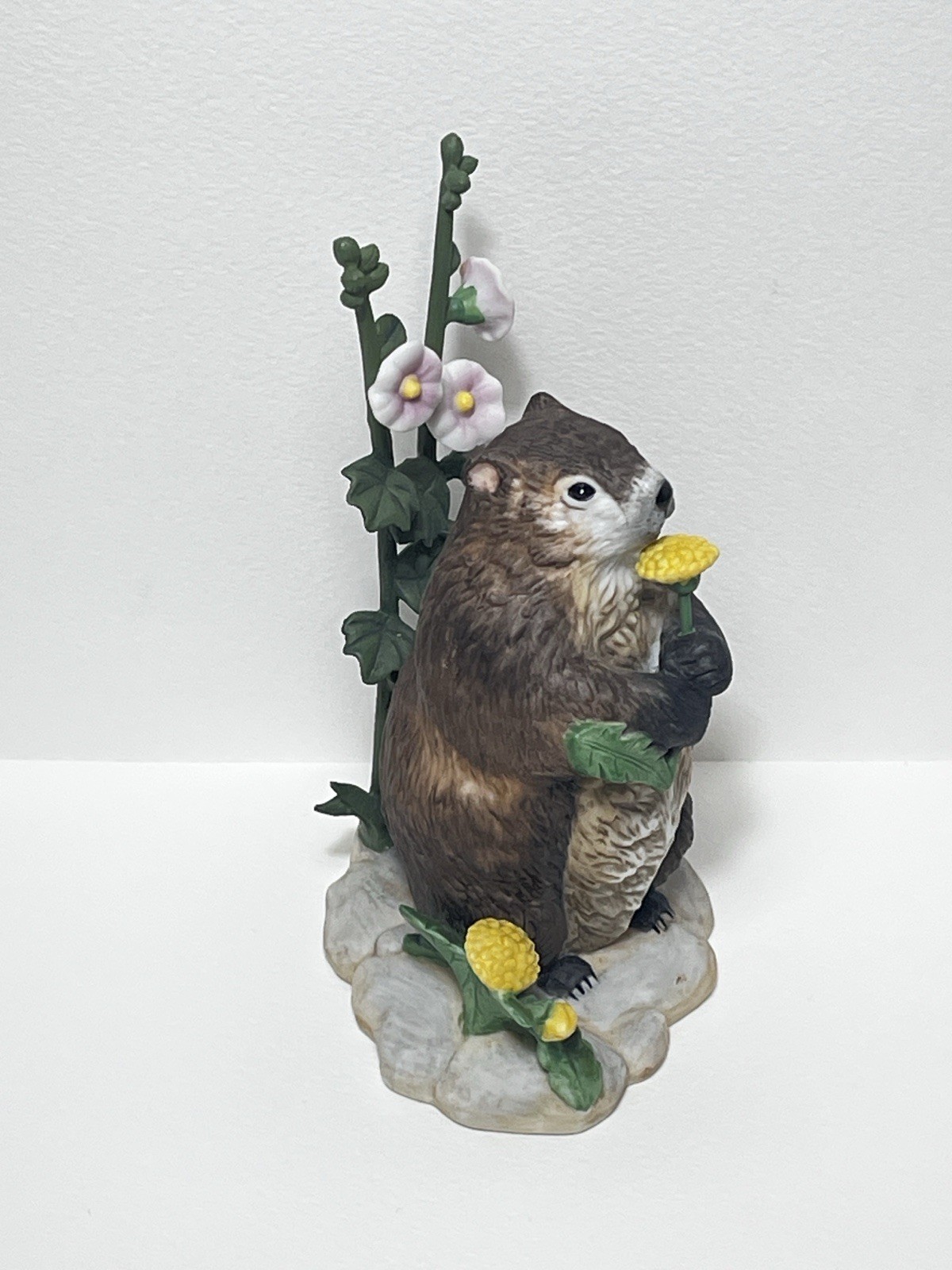 Vintage Lenox Spring Shadow Groundhog Figurine Woodland Animals 1995 MINTY!