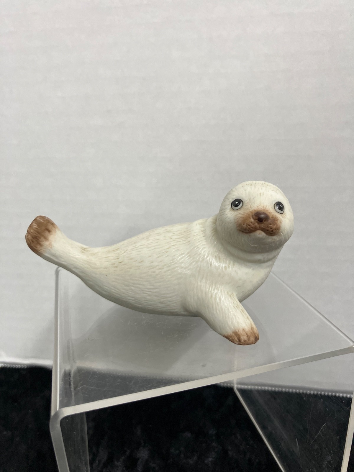 Vintage HOMCO Harp Seal Pup Figurine, Hand-Painted Matte Ceramic, #1439, Taiwan