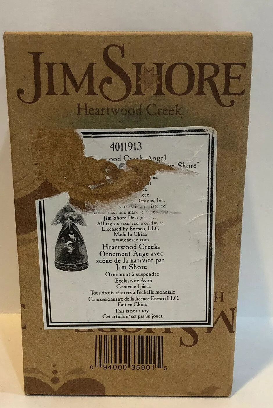 Jim Shore 2008 Heartwood Creek Angel Nativity Scene Ornament #4011913
