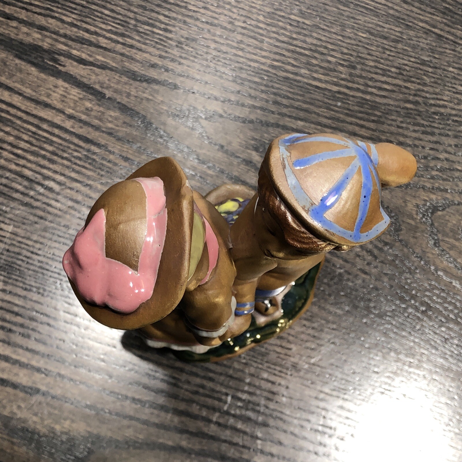 Vintage “Sweethearts” 8 3/4” Figurine Terra Cotta Studio Pottery,USA #335 •NICE•