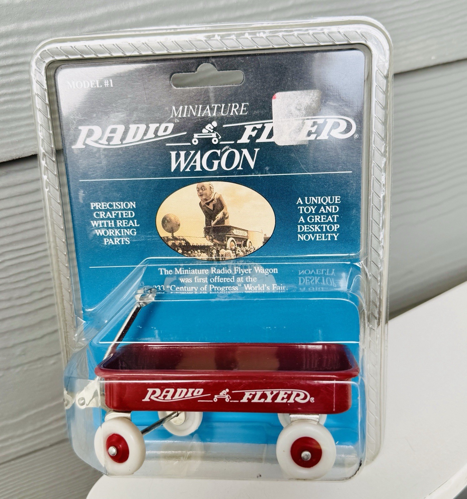 Vintage 1990 Miniature Mini Radio Flyer Wagon Model #1 Red Wagon Brand New 4.5”