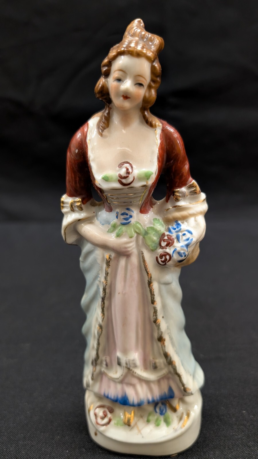 MCM Vintage Colonial Dressed Men and Women Figures Handpainted Made in Japan