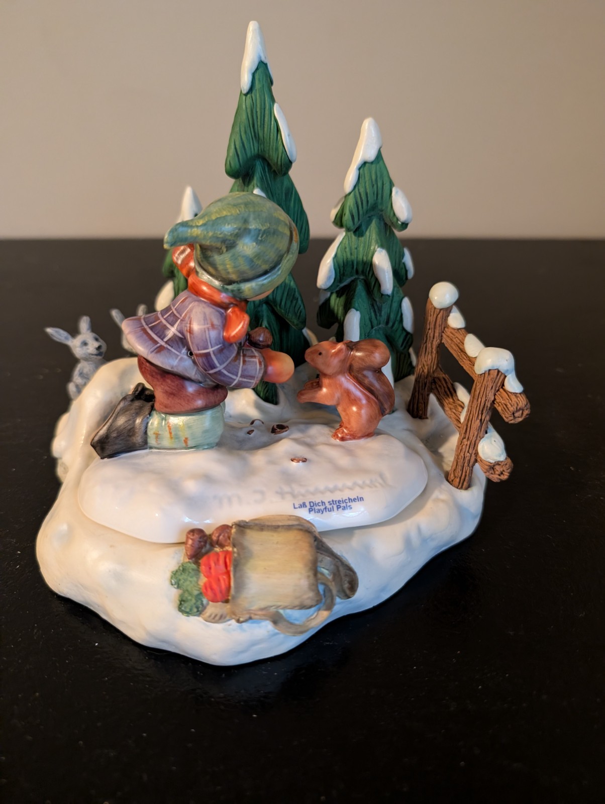 MJ Hummel Playful Pals and Hummel Scapes Autumn Frolick porcelain figurine Set