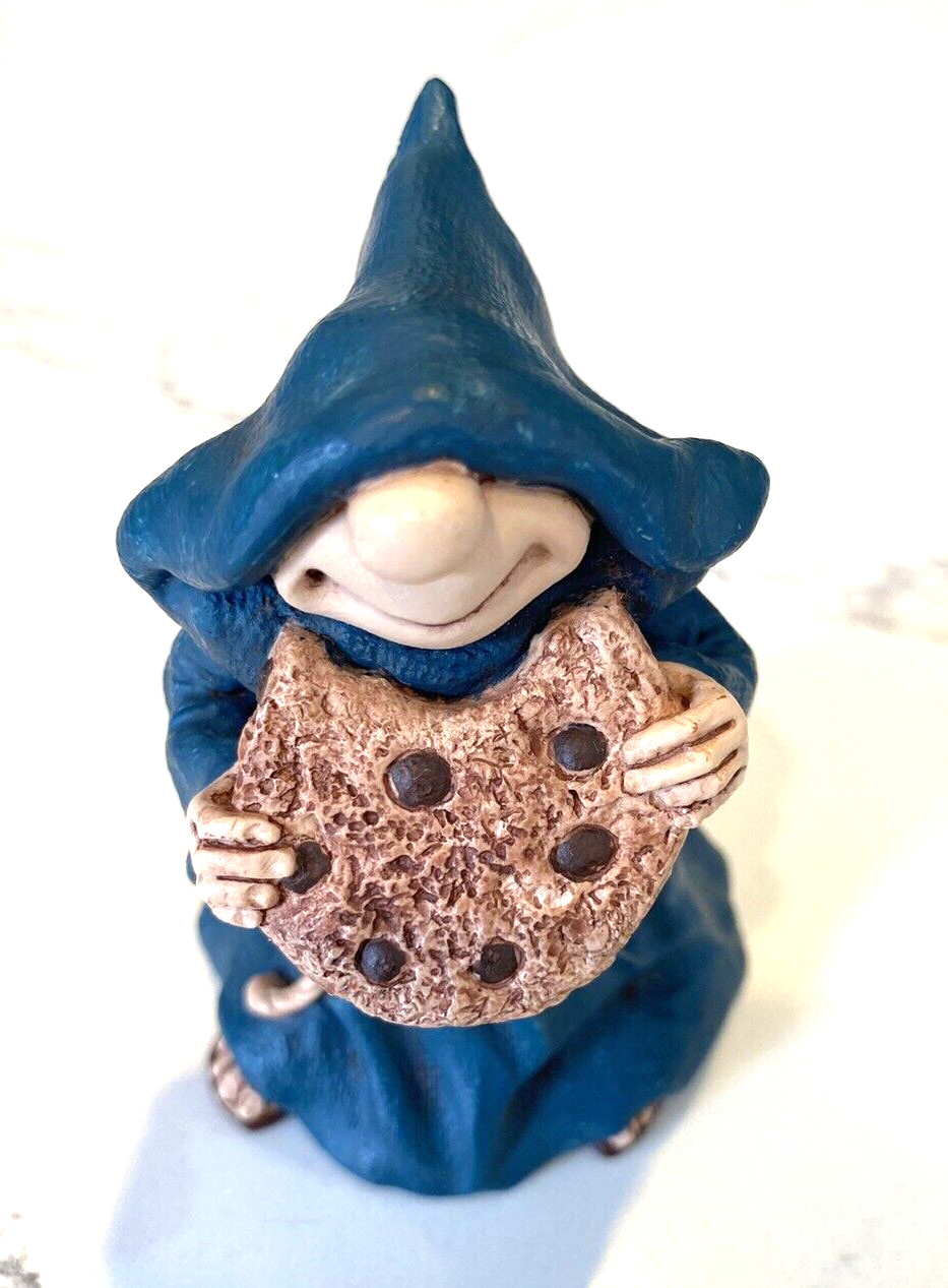 1998 Friar Folk Figurine Eating a Cookie Whimsical Faith Monk