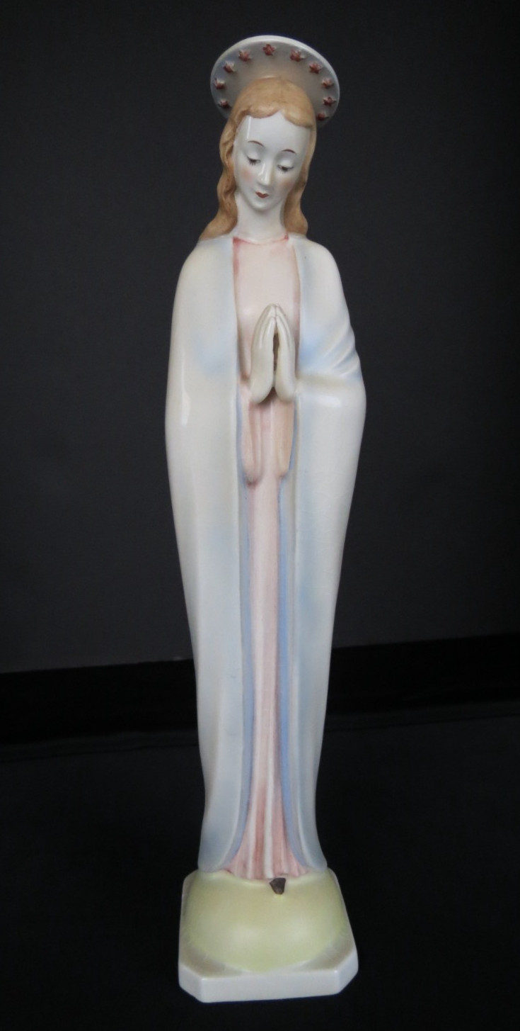 Hummel Goebel Madonna Porcelain Figurine Mother Mary Praying 13″ Tall Germany