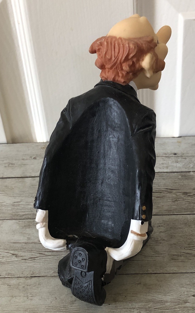Chef Figurine Wine Bottle Holder Home Decor French Chef Bar Accent early 2000’s
