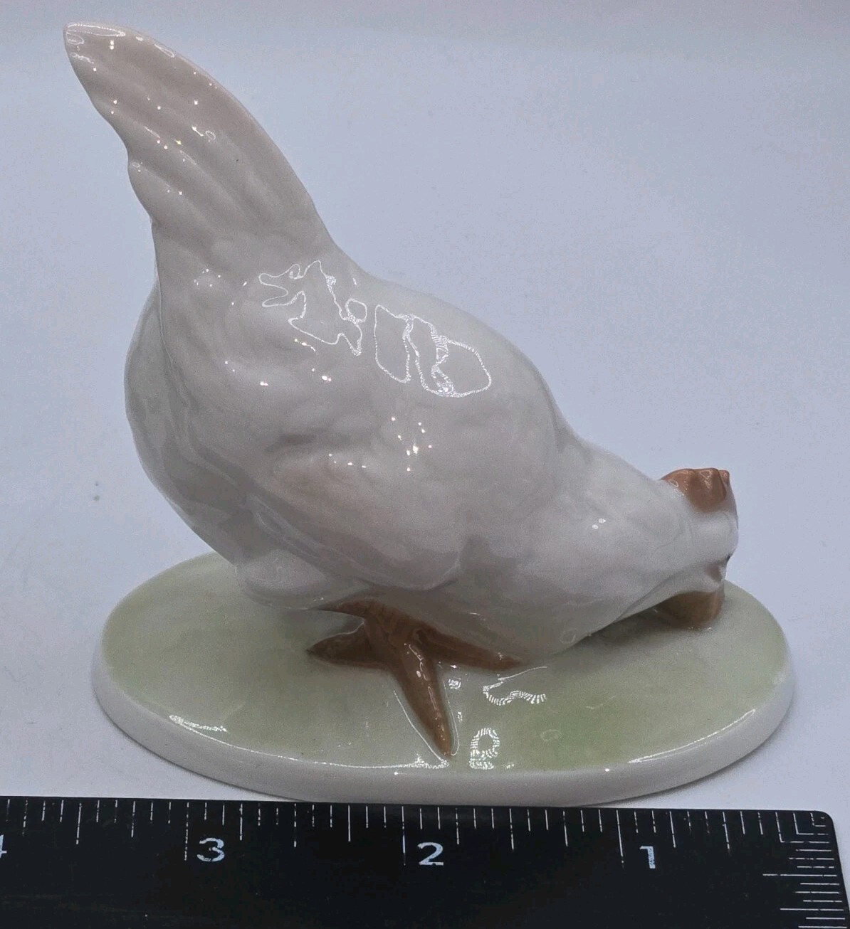 1924 Rosenthal Selb Bavaria • M.938 • Rare Hen Chicken Pecking Figurine 4″L •EUC