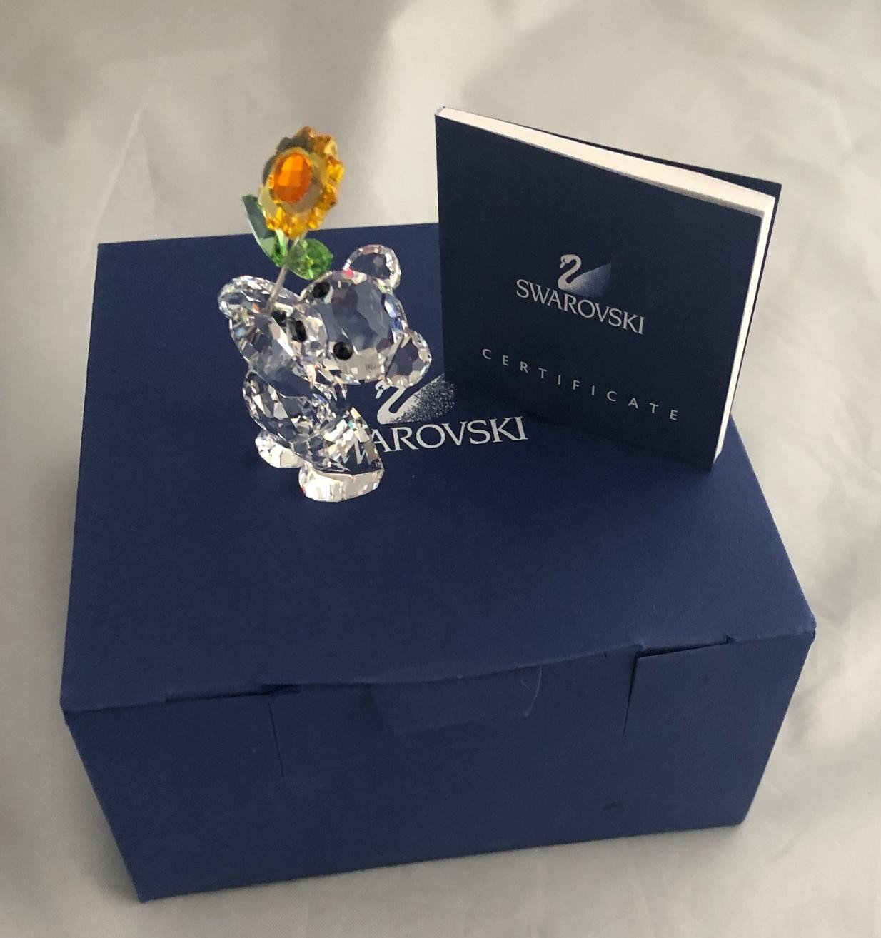 SWAROVSKI KRIS BEAR – A SUNFLOWER FOR YOU – 2017, ITEM #842934, COA, NIB