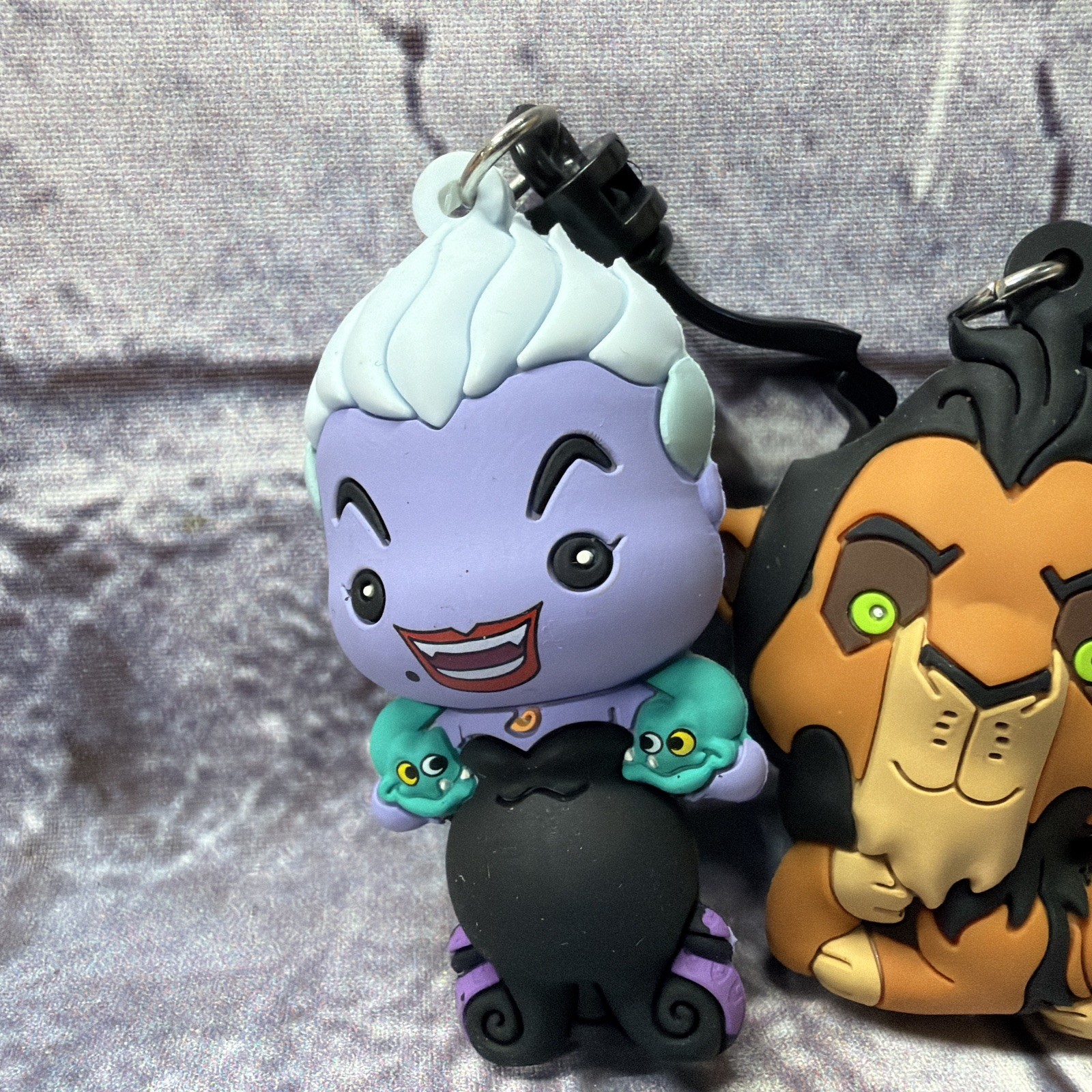 Lot Of 4 – Disney Villains Series 3 Figural Bag Clips Ursula,Scar,lady Eezma