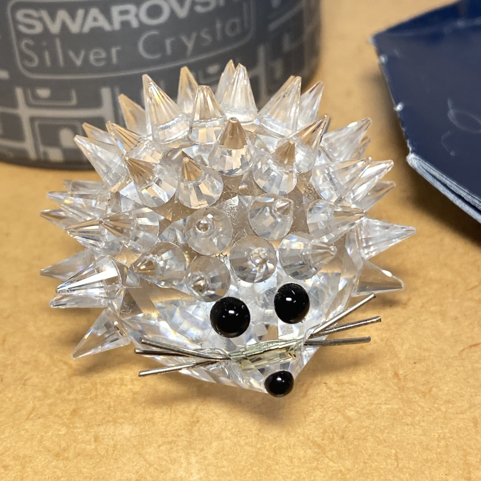Swarovski Crystal Figurine Small HEDGEHOG Porcupine + Box