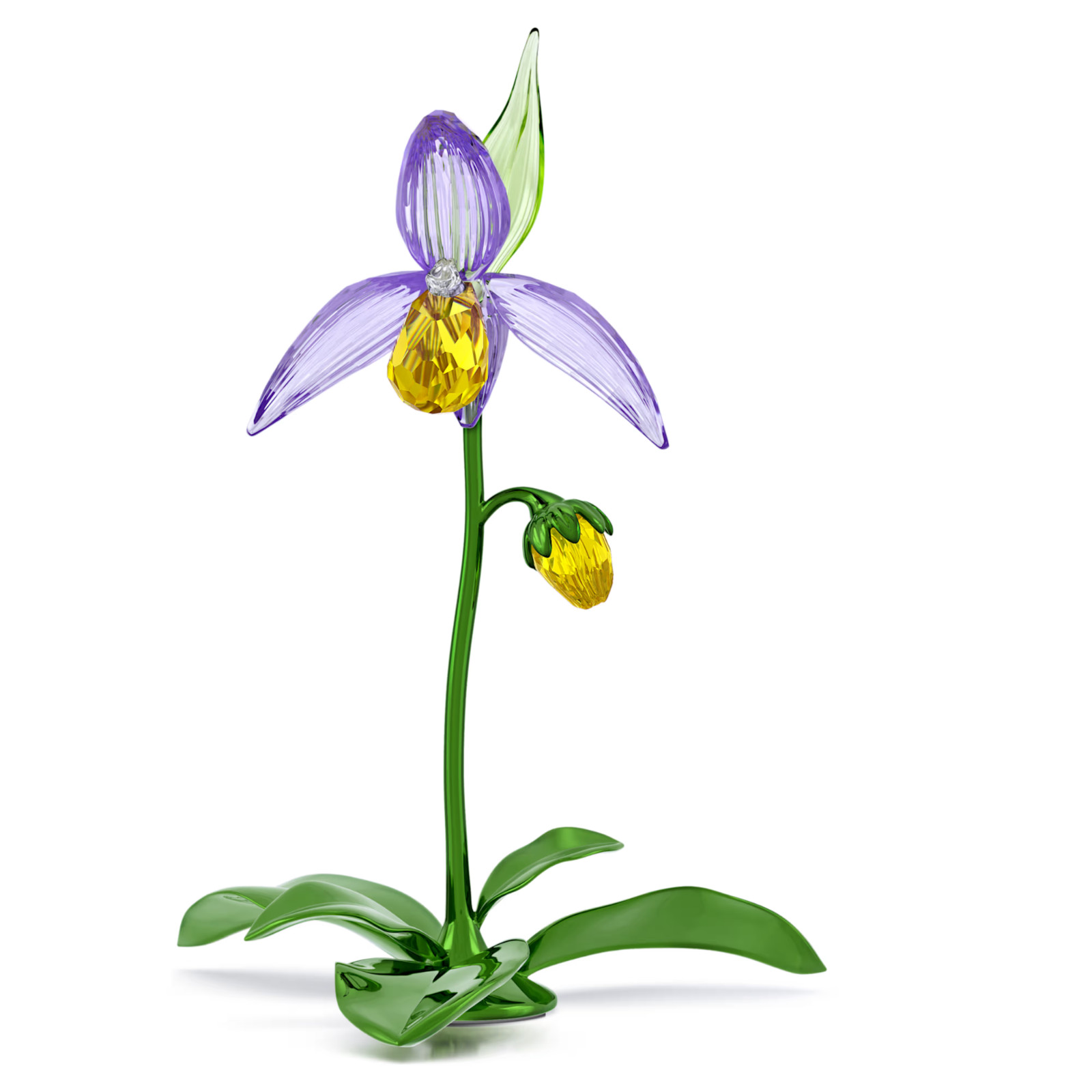 Swarovski Crystal Florere Lady Slipper Orchid Flower Figurine 5721548