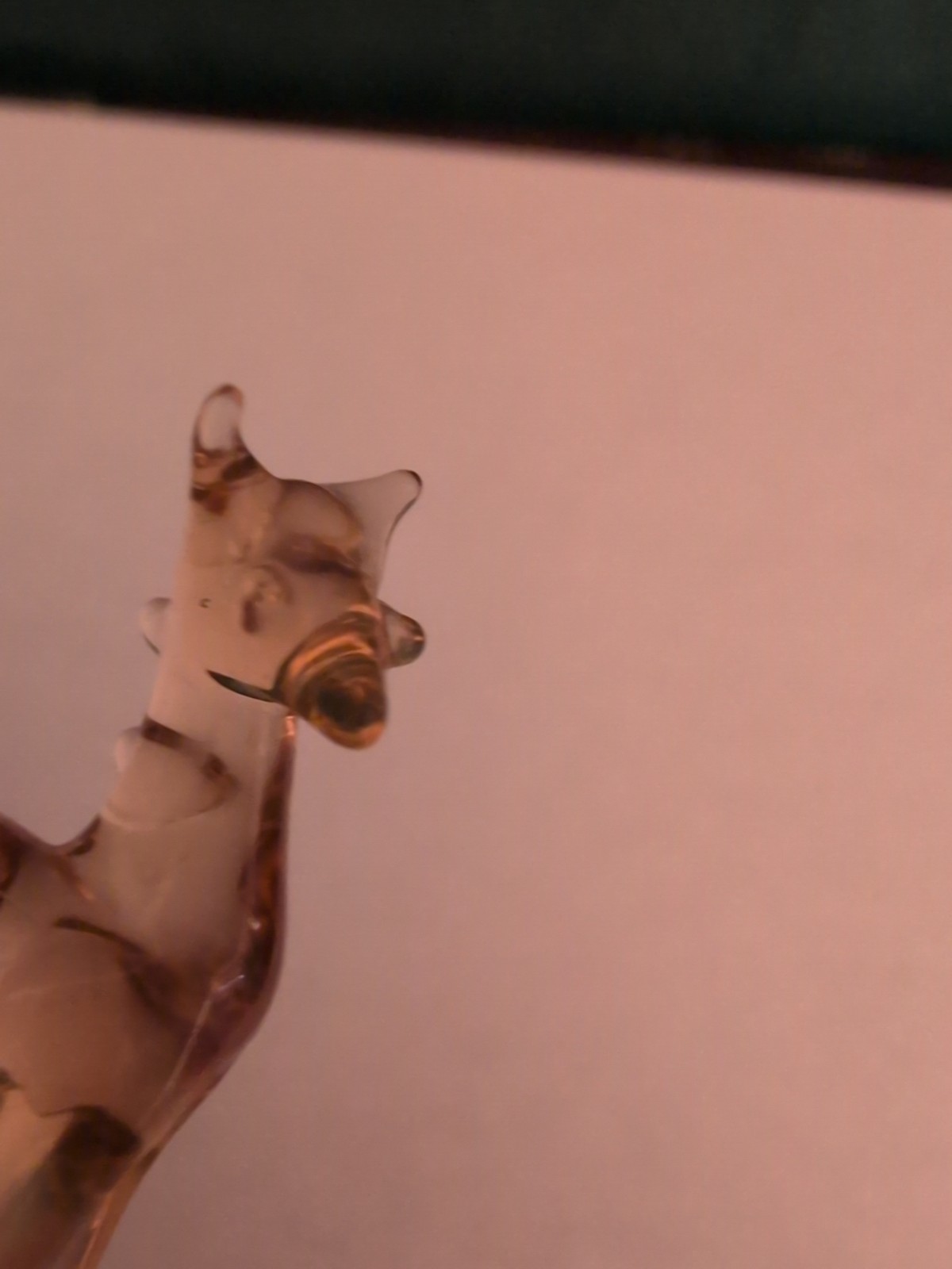 Vintage Miniature Horse Glass Figurine Gold Tones Art Glass Farm Decor Ponies