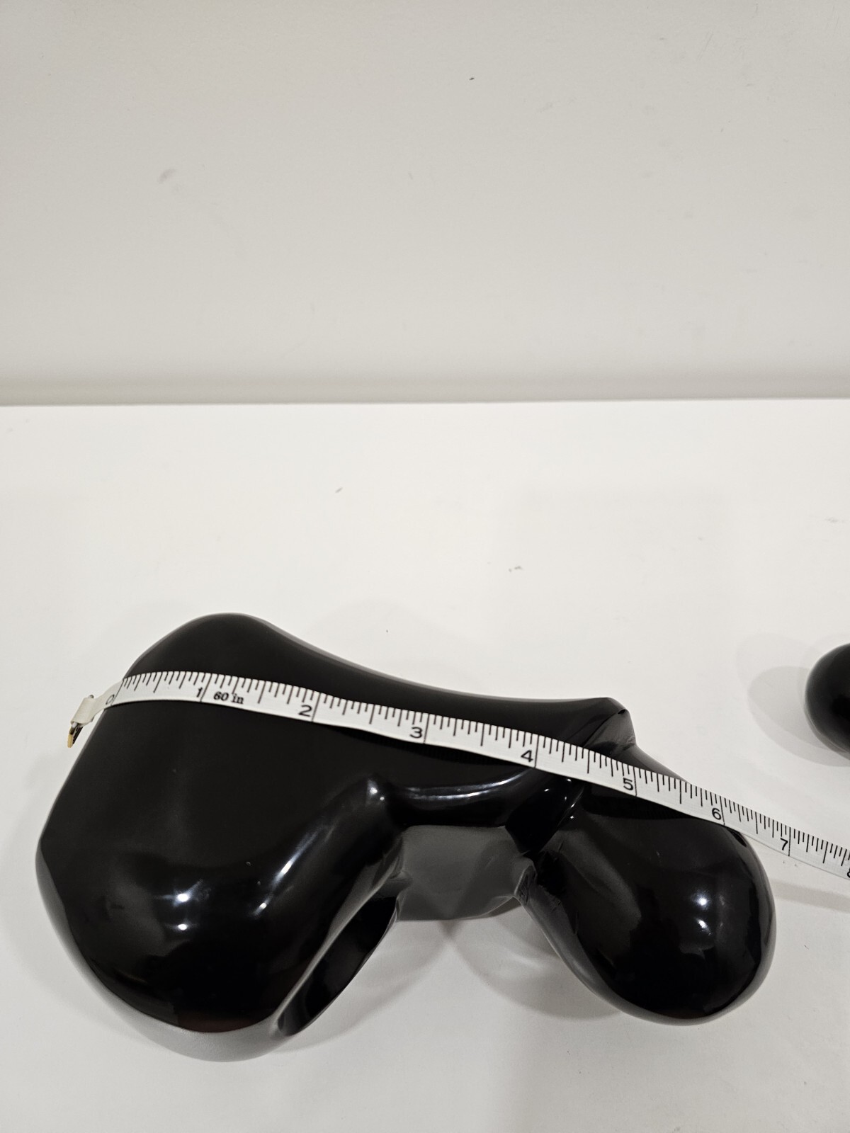 Rare Solid Polished Black Onyx Marble Mother & Child Sculpture Postmodern