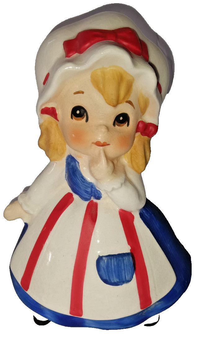 Vtg Lefton Betsy Ross Patriotic Figurine 4th July USA 250th Anniversary Holiday