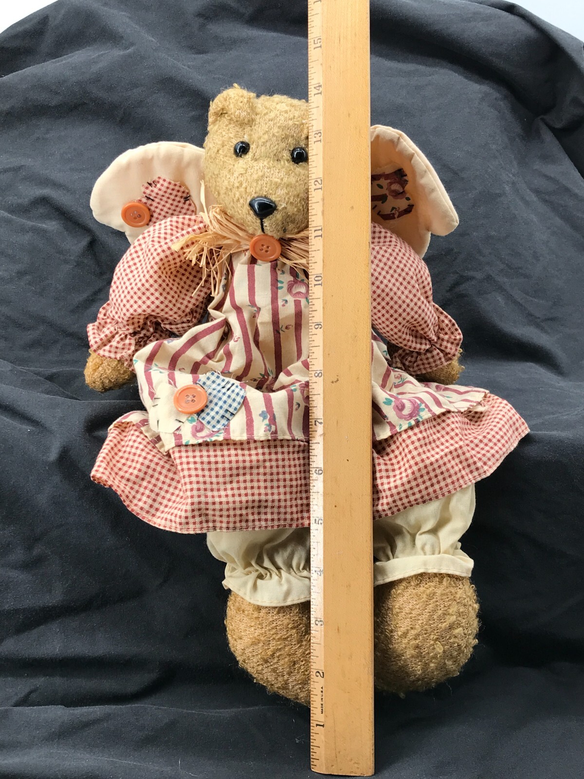 Vintage Wang’s International Country Angel Bear Shelf Sitter