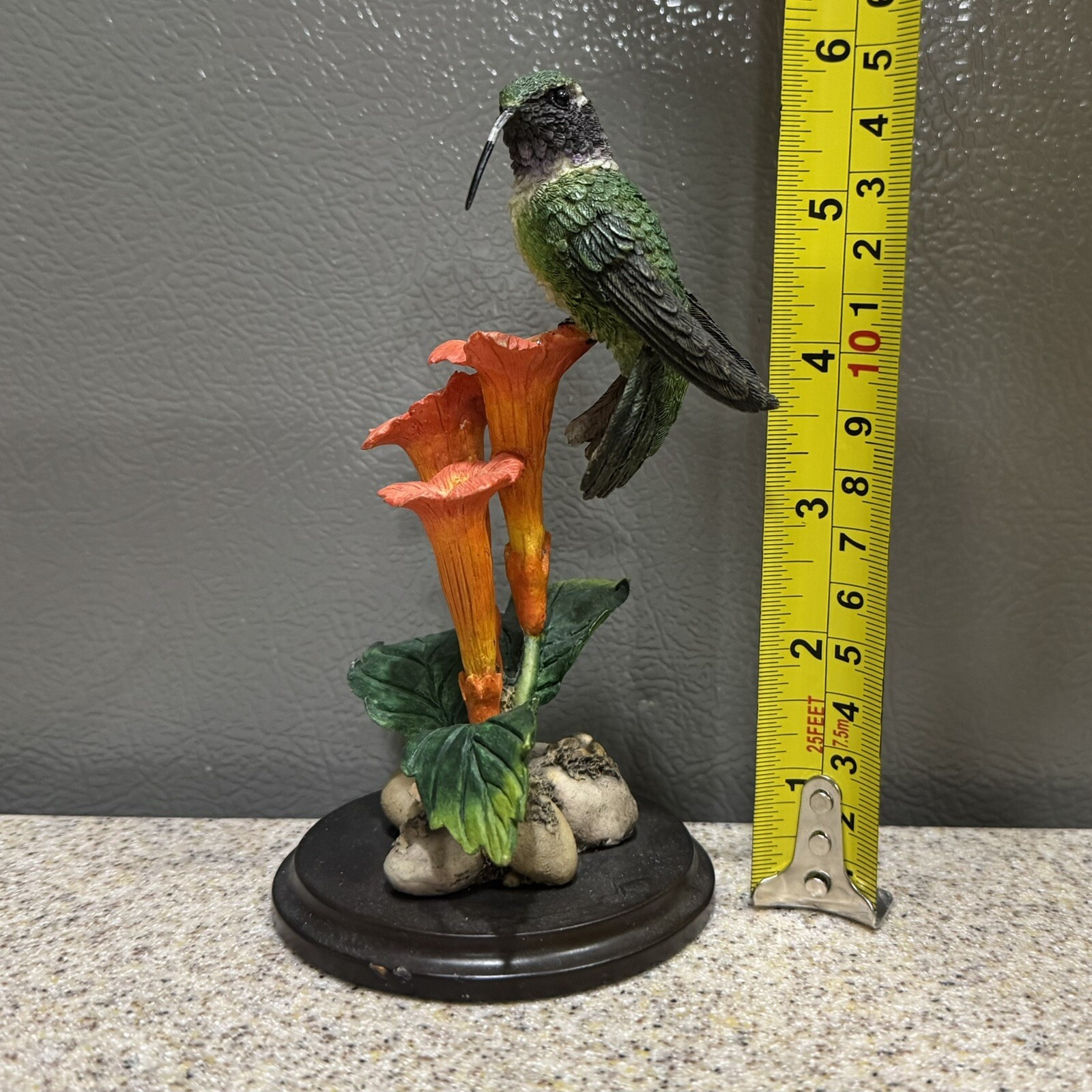 Vtg Country Artists Ruby-Throated Hummingbird Trumpet Creeper 02882 Signed CB