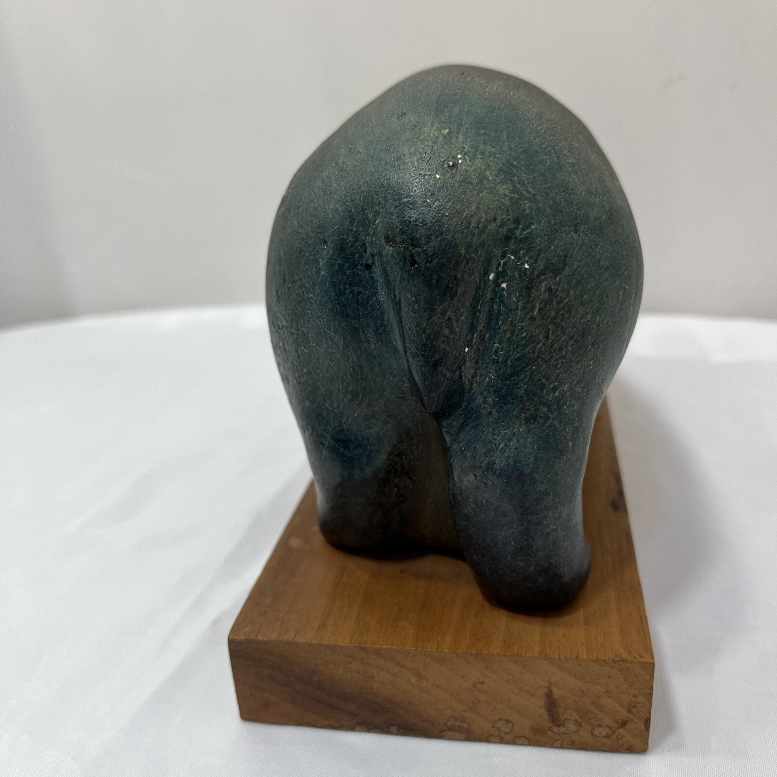 Vtg Alva Studios NY Standing Hippopotamus Sculpture Gipsformerie Berlin Hippo