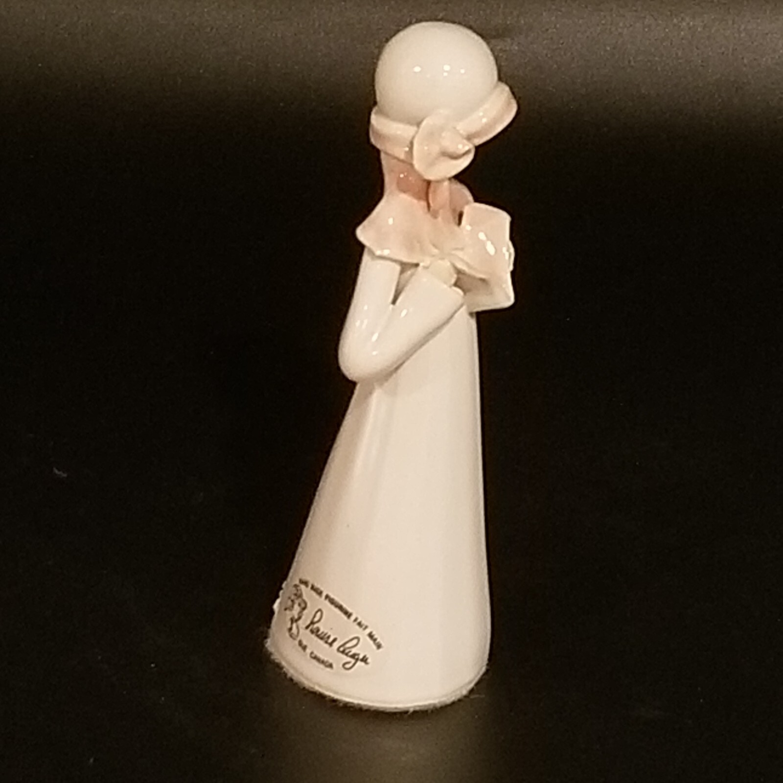 Louise Auger Handmade Faceless Figurine, 5 1/2 Inches Tall Signed
