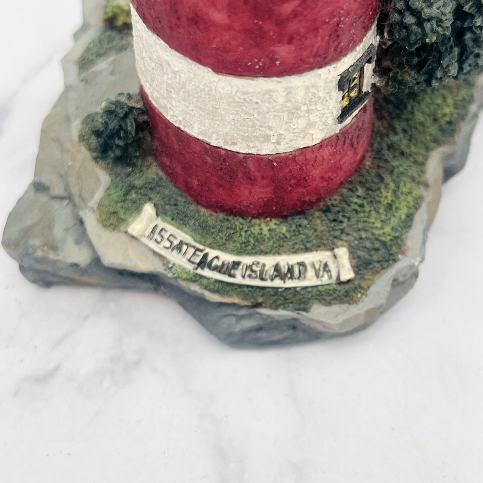 3 Resin Lighthouse Figurines Florida Virginia and Table Lamp Lot of 4