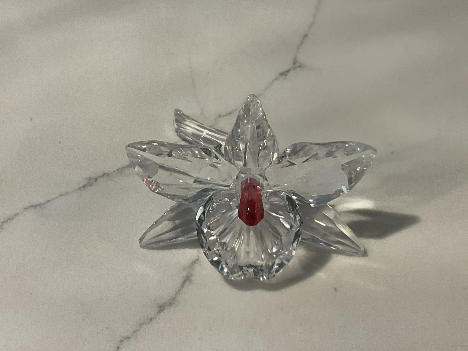SWAROVSKI ORCHID FLOWER FIGURINE