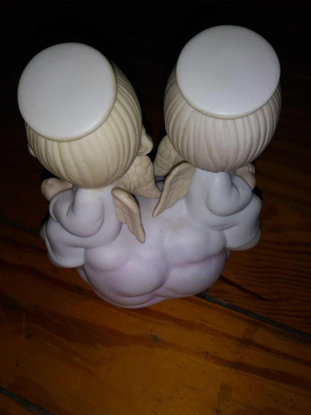 EUC Precious Moments Figurine Jonathon & David But Love Goes On Forever