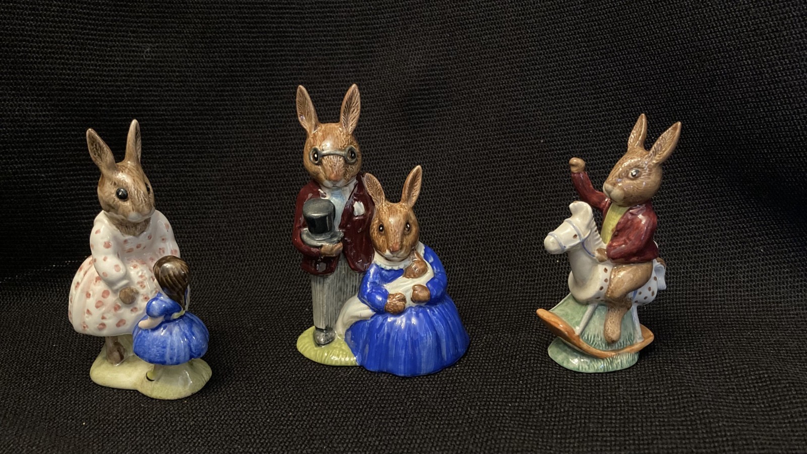 Vintage Royal Doulton Bunnykins Figurines Lot of 3 | Models DB1, DB8, & DB12