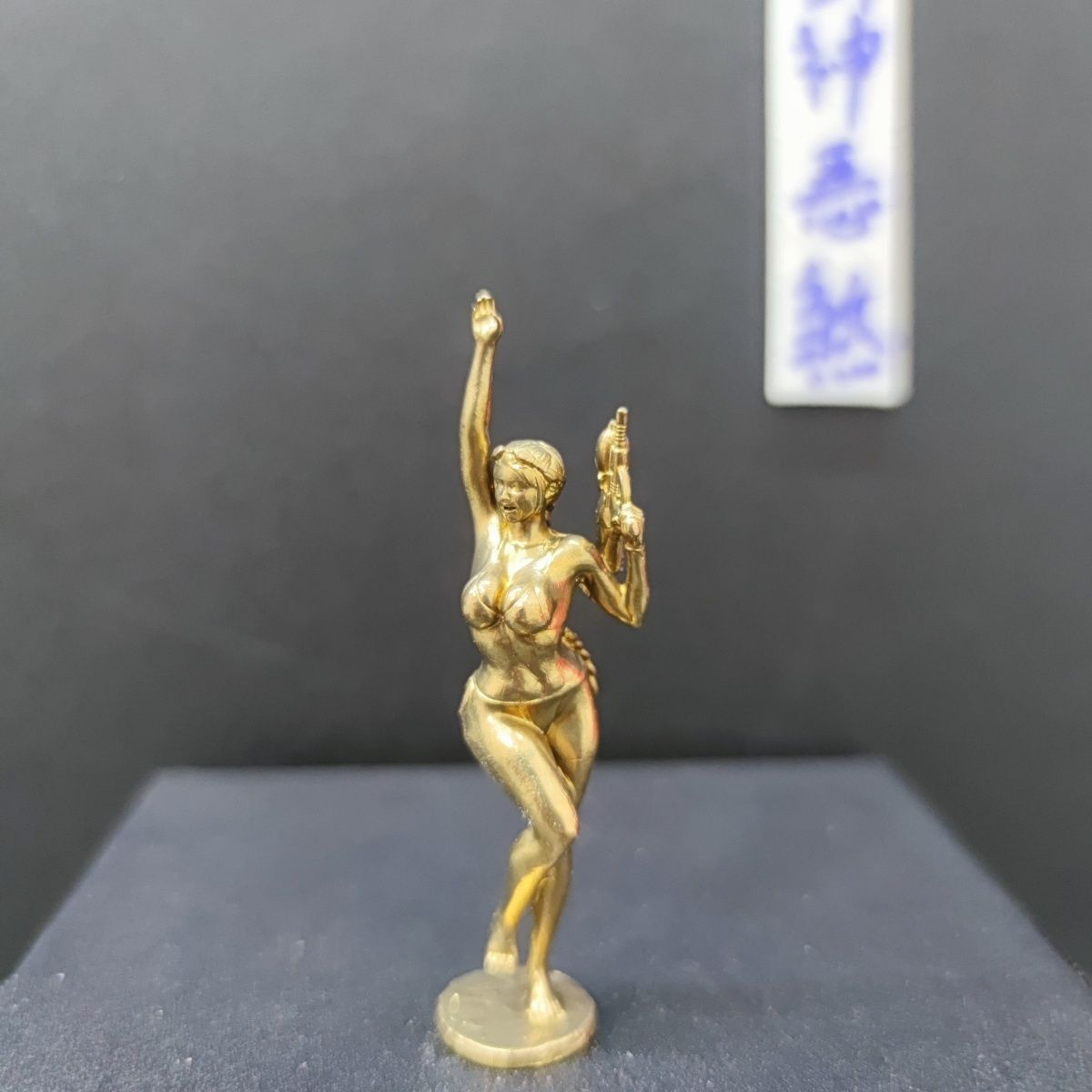 Pure Copper Sexy Long Braids Armed Three-point Beauty Ornament Model