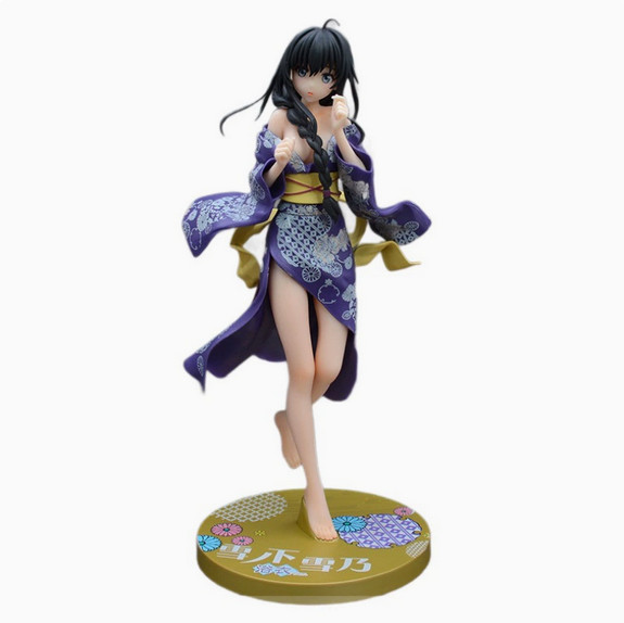 Anime Yukinoshita Yukino Yukata Ver.PVC 1/7 Scale Figure Statue Toys No Box 26cm