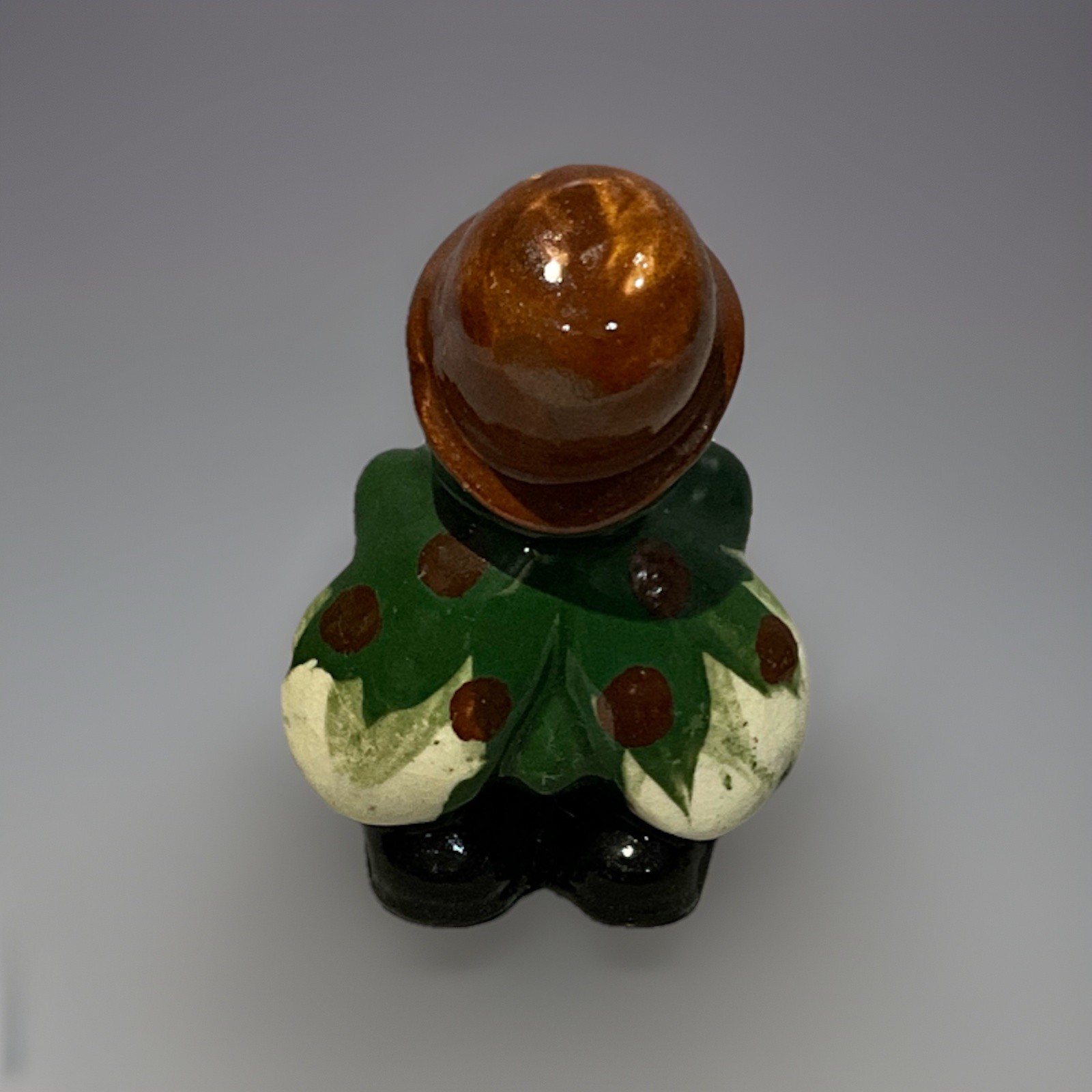 Anthropomorphic Ladybug Bug Hat Smoking a Cigar 2.25” Figurine Occupied Japan