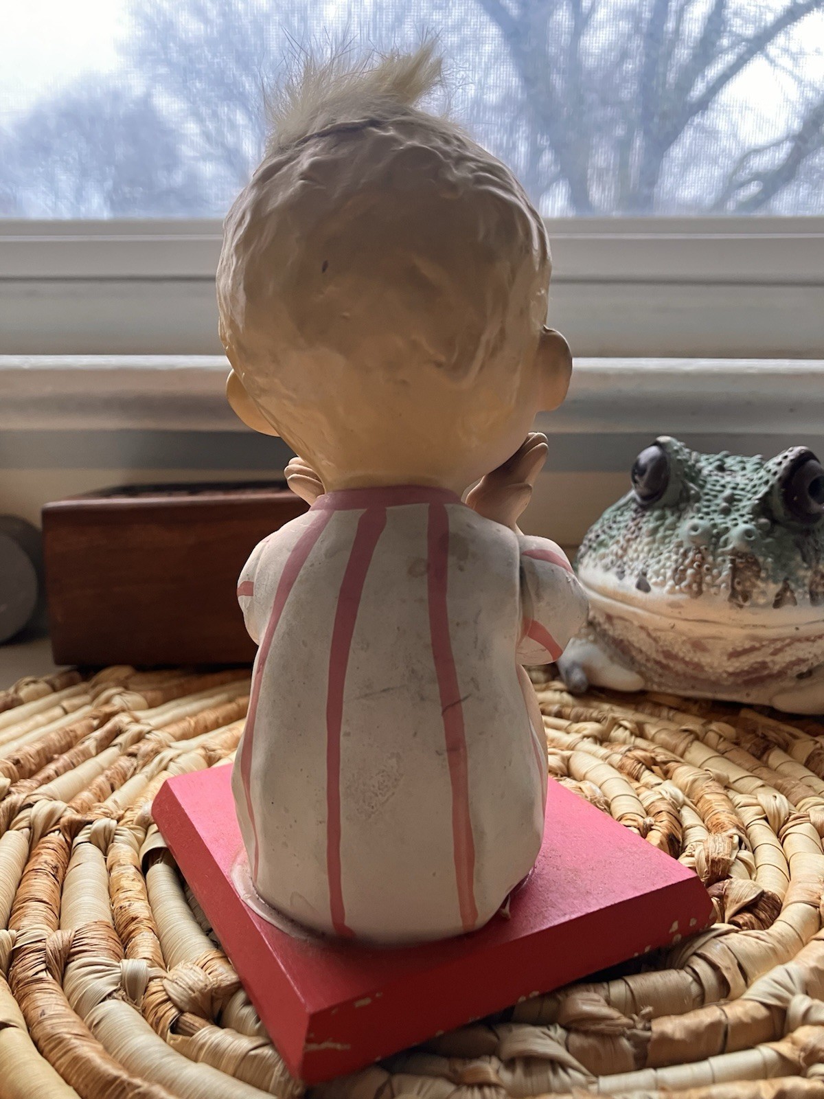 Molded Antique Figurine/Doll Rare One Of A Kind Unique Circa Early 1900s