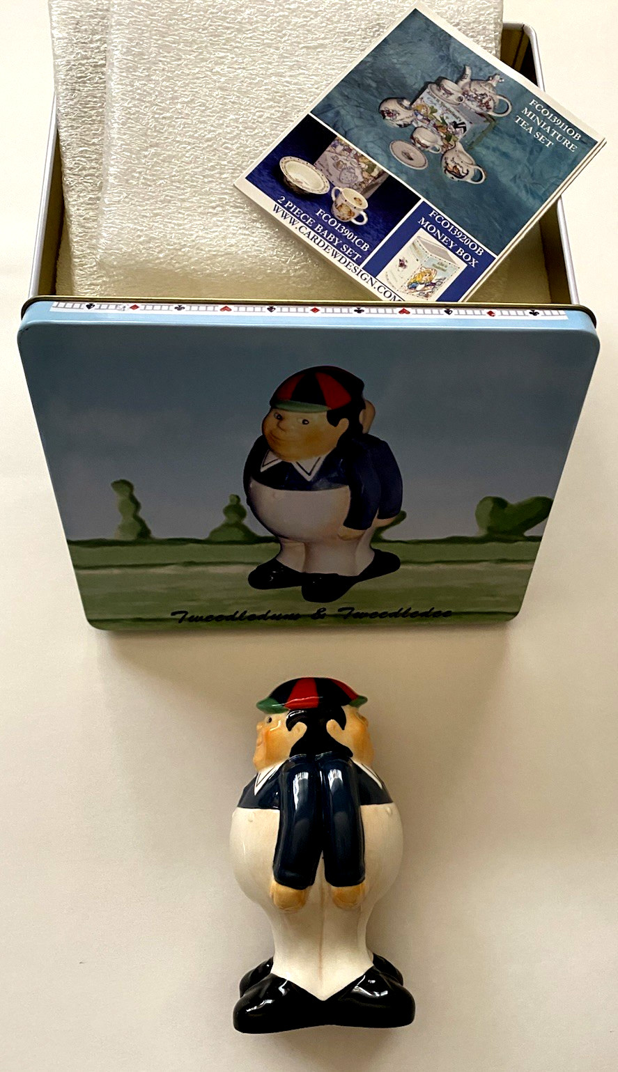 Tweedle Dum & Tweedle Dee Figurine Alice in Wonderland Paul Cardew for Beswick