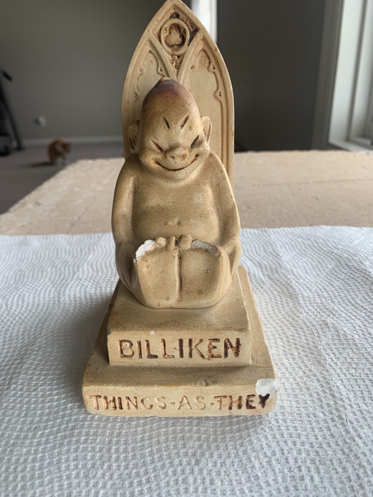 1908 ANTIQUE BILLIKEN & THRONE Both w/COINS God of Things as They Ought To Be