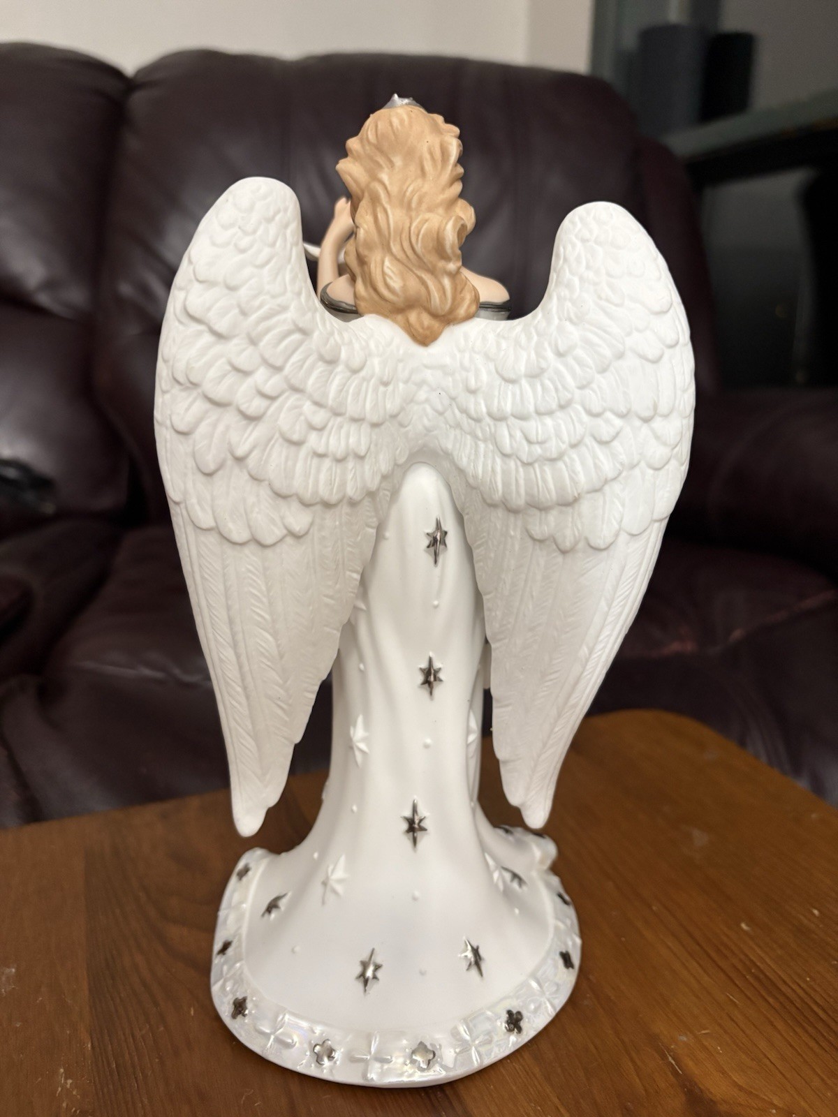 Lenox Heaven’s Blessing Platinum Classics Angel with Dove Figurine