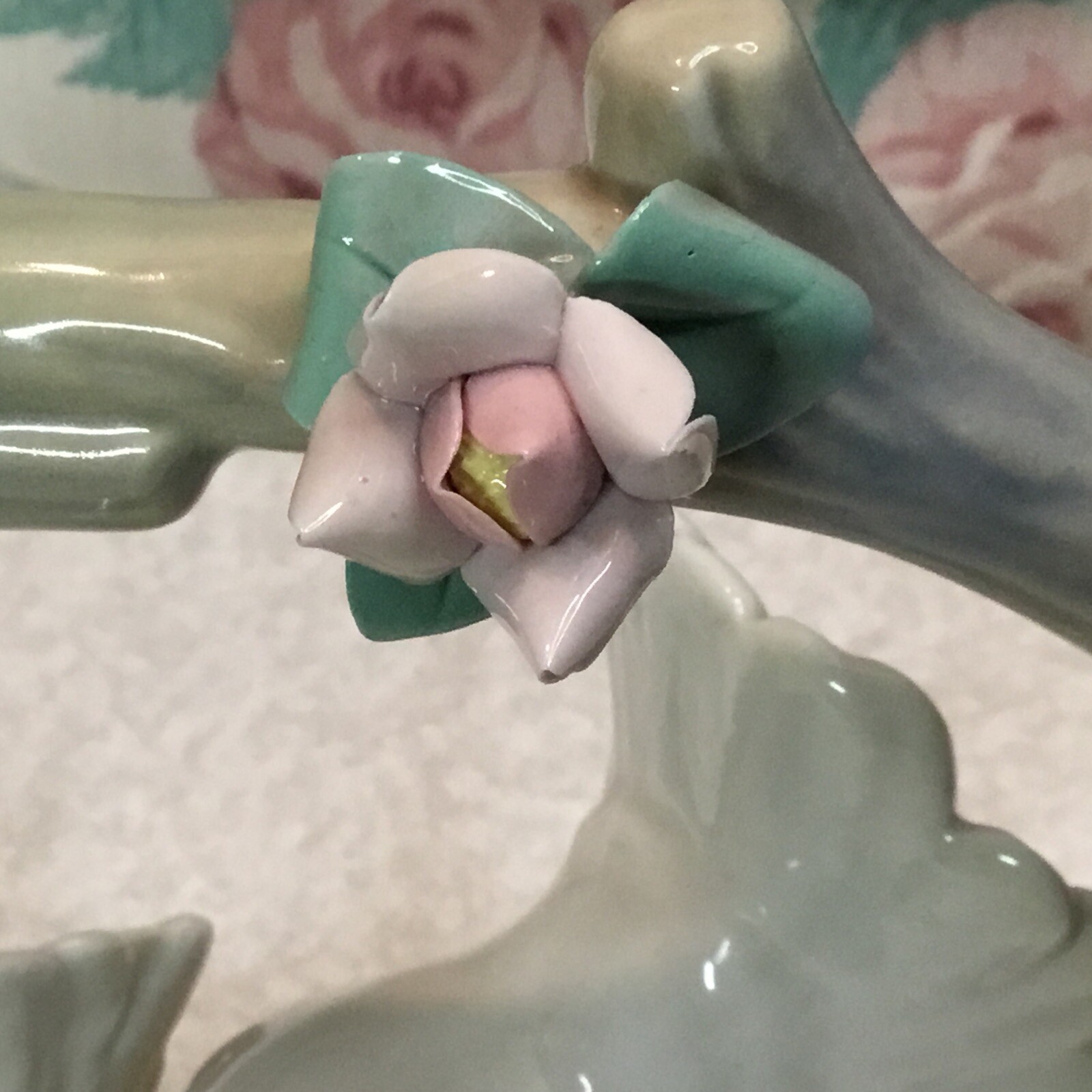Miguel Requena Spain TWO DOVES Large Porcelain – RARE Vtg. Excellent Condition!