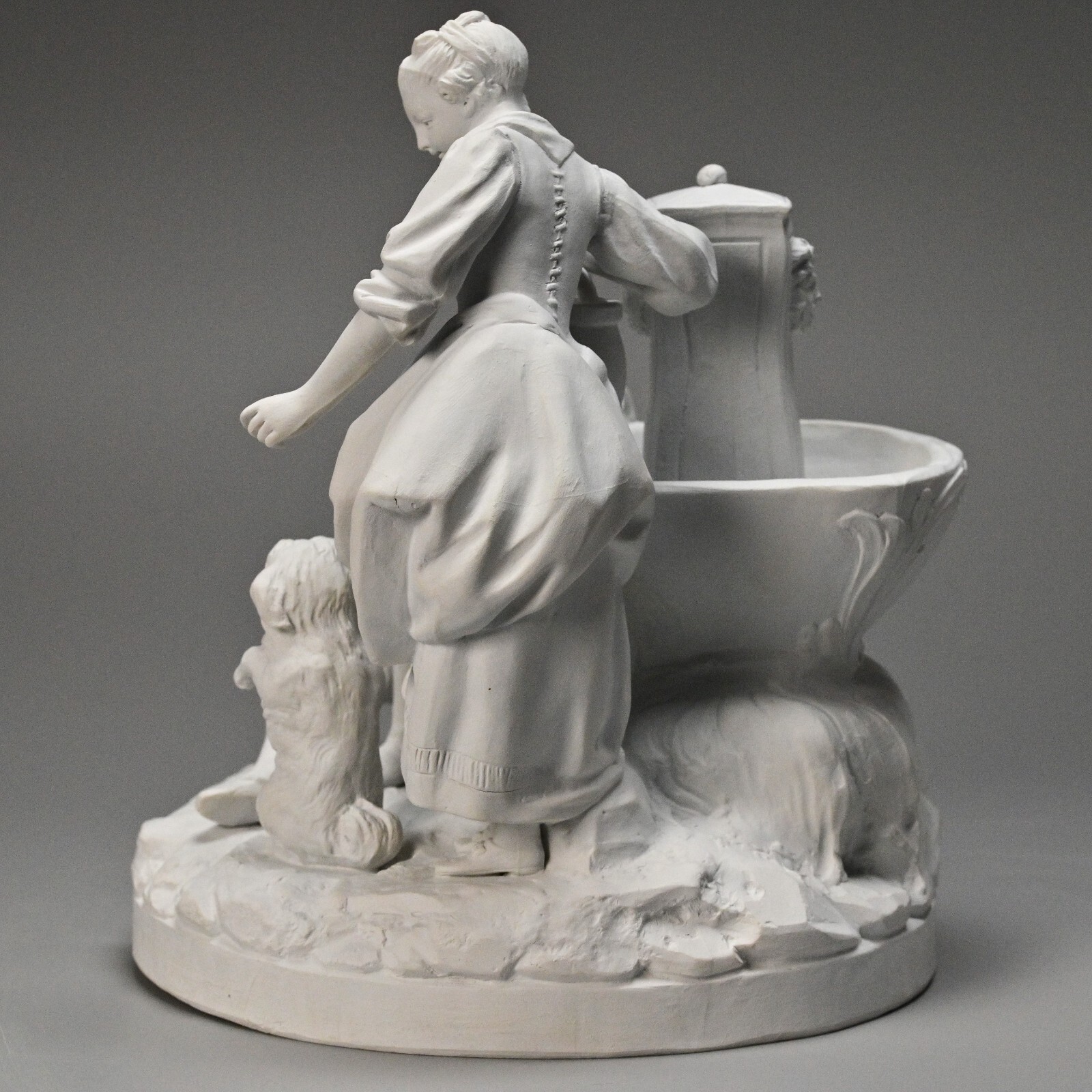 SEVRES Antique Original Signed Porcelain Bisque Figurine Group Statue Sculpture