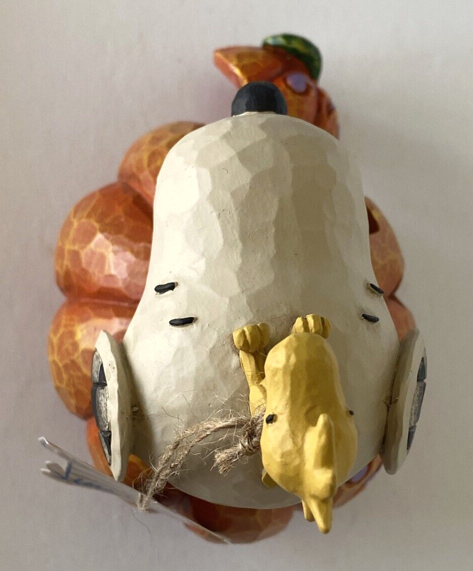 Jim Shore Halloween PEANUTS The Pumpkin King Snoopy Woodstock 6000981 Enesco