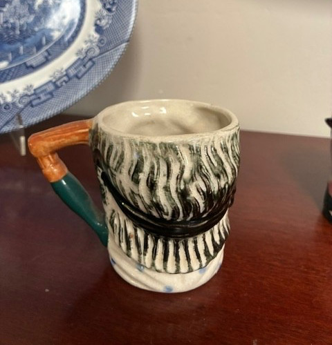 Lot 4 Toby Mugs Vtg Occupied Japan, “Old King Cole”, Lighter, Colonial Woman