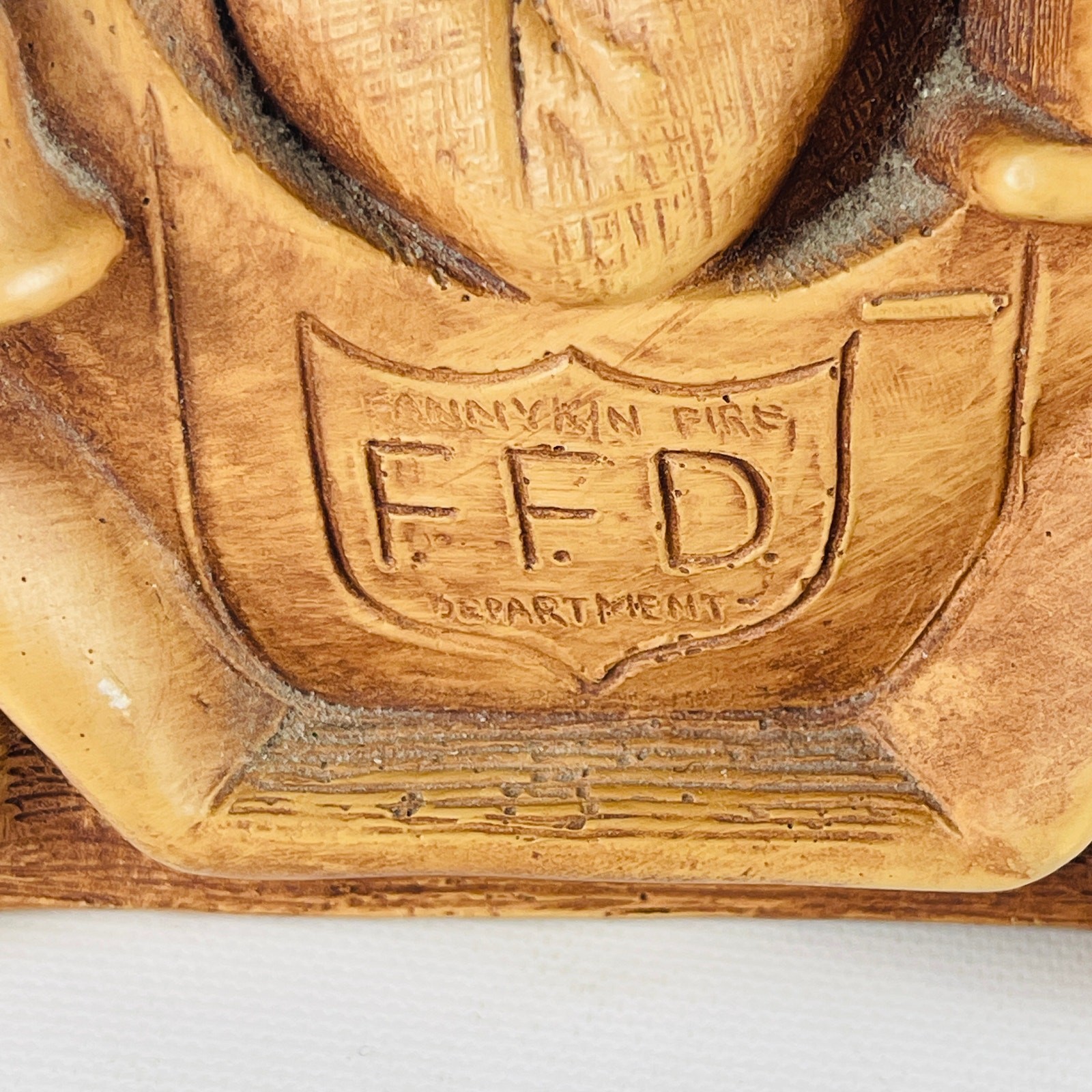 Vintage Bill Mack Fannykins Sculpture To The Rescue Firemen