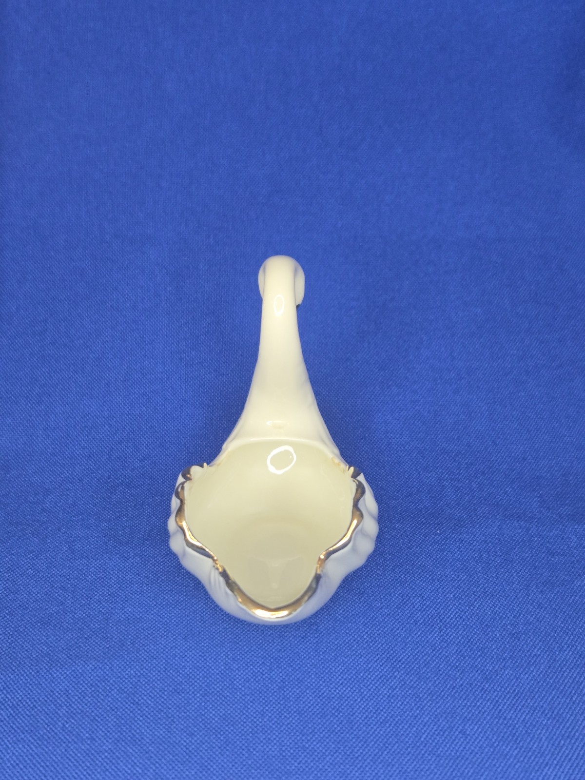 The Lenox Swan Gold Accents Trinket Dish Small 1997 3.5 in.