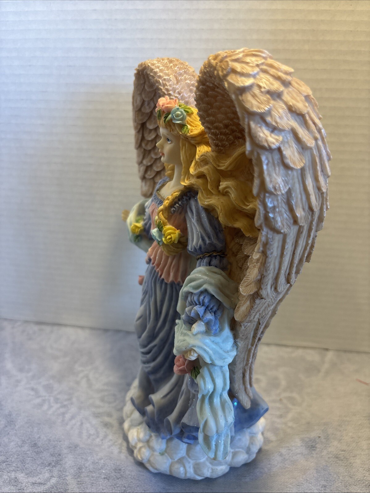 Vintage Seraphim Classics Angels 11 Inches Tall Bright Sparkling Coloring 1999