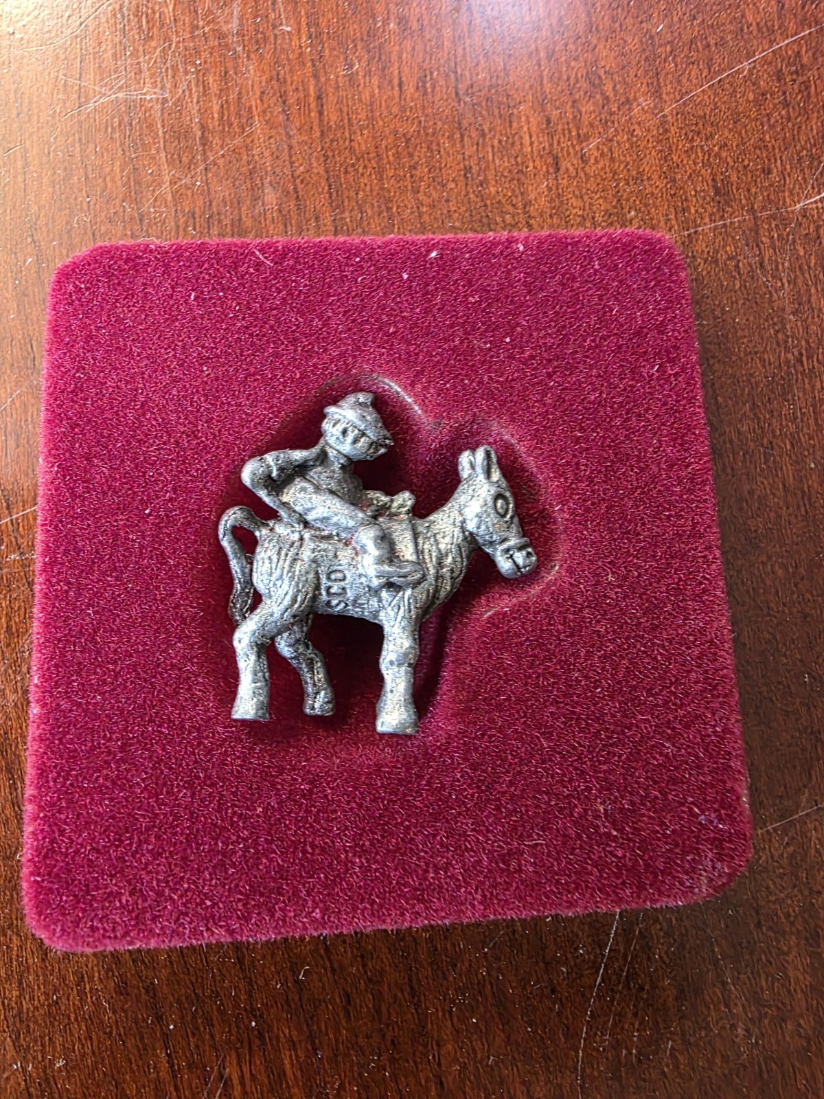 Vintage (1980) Miniature KNIGHT ON HORSEBACK Pewter Figurine Jasco New In Box