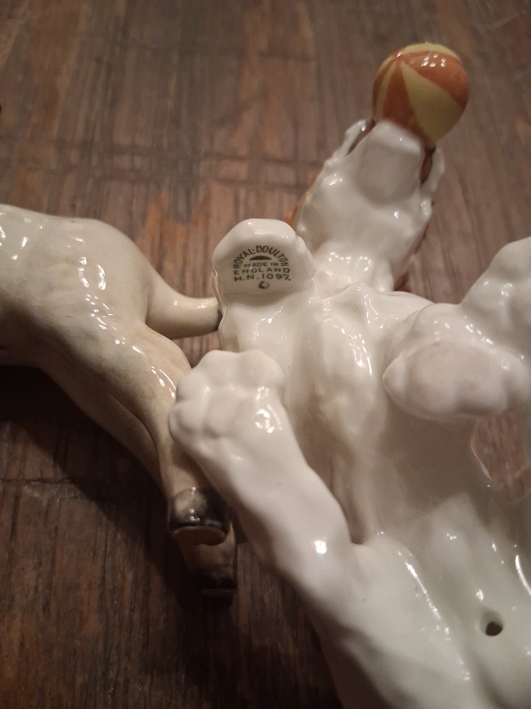 Lot Of 2-Royal Doulton Jack Russell Terrier with Ball HN1097 & Beswick Lamb