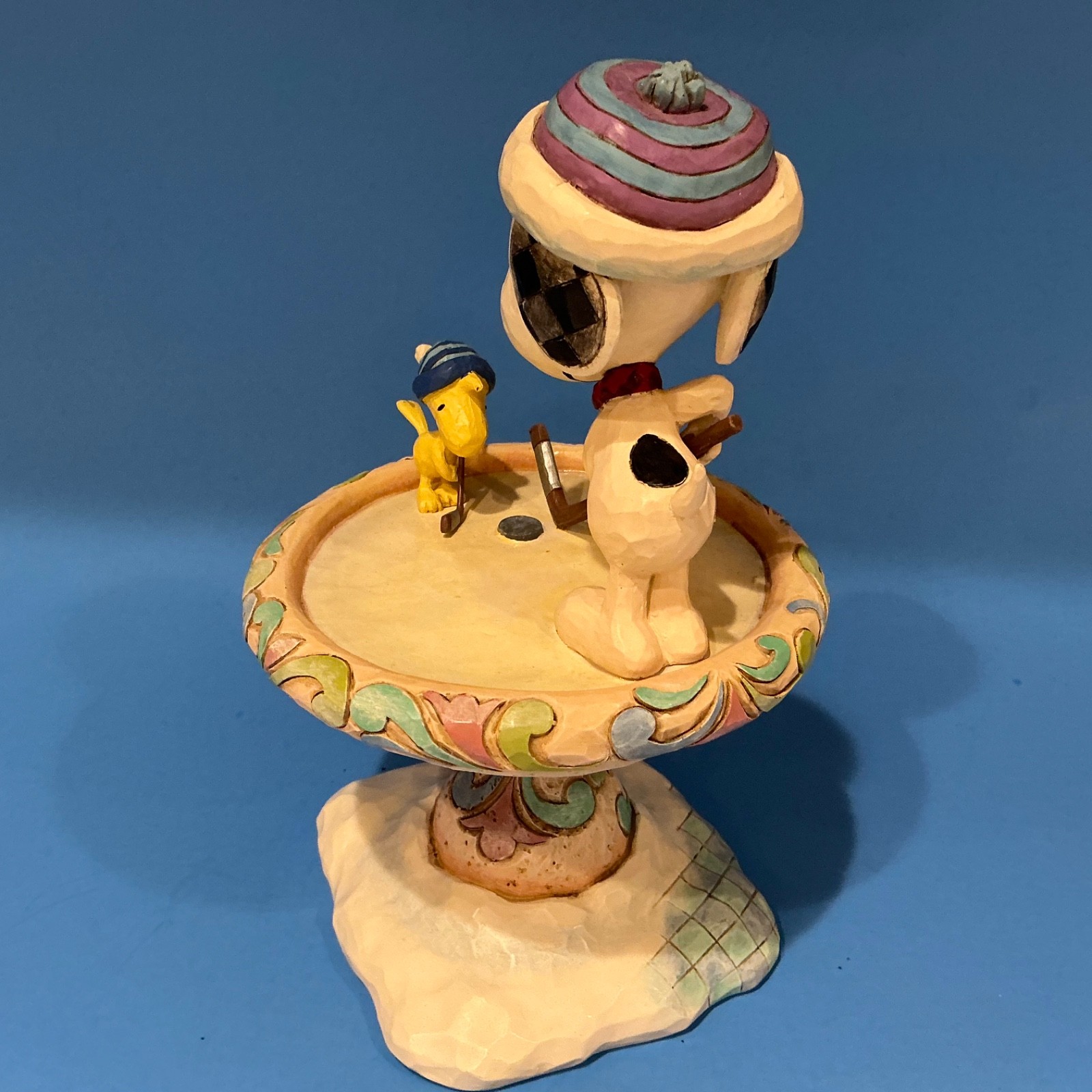 Jim Shore Peanuts 4057675 “Friendly Face-Off” Free Shipping Snoopy Woodstock Ice