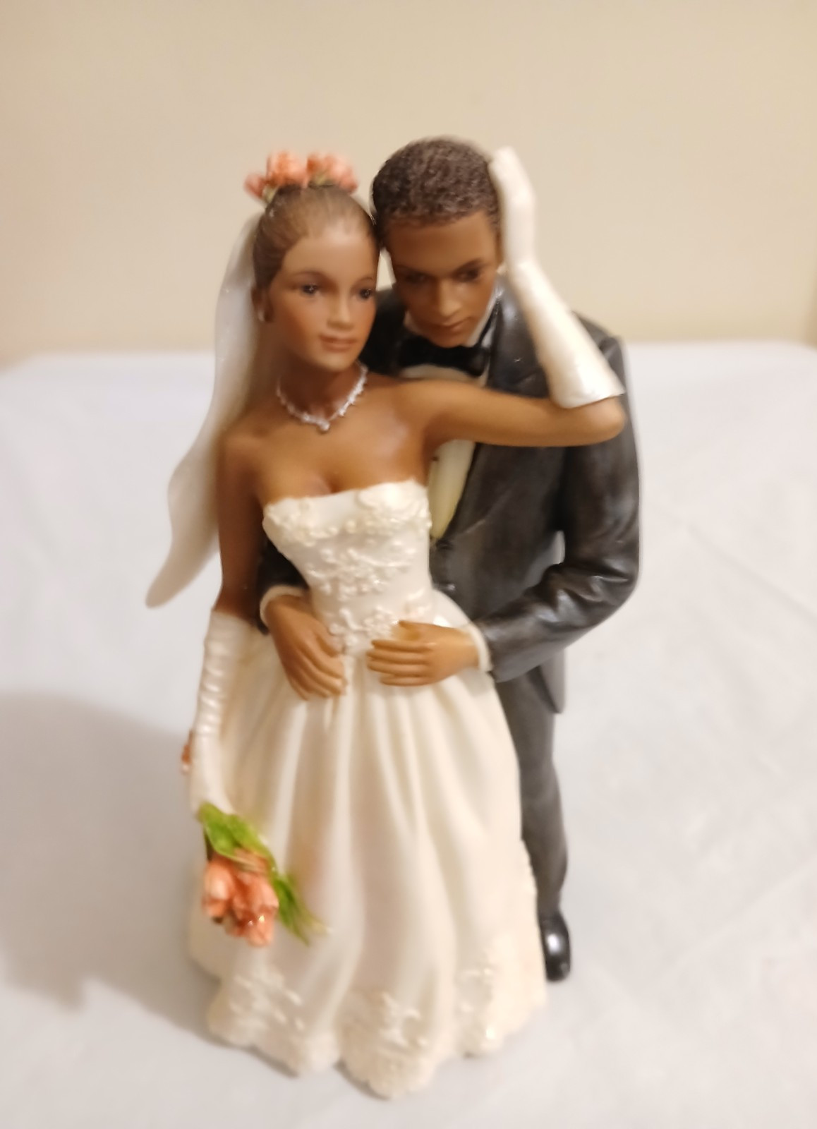 VANMARK With This Ring African American Bride Groom Wedding Figurine 2070014 VTG