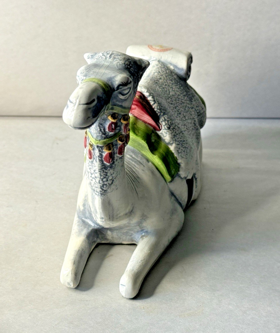 Vintage Shriners Canada Ceramic Camel Figurine Masonic Elizabethan Arts 1975