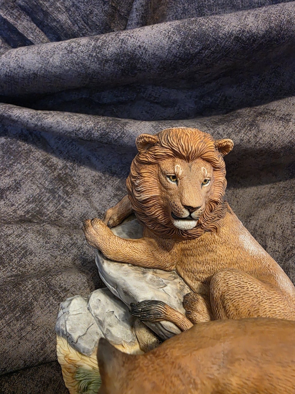 Vintage Lenox Lions Africa Wildlife Of The Seven Continents Figurine 1988