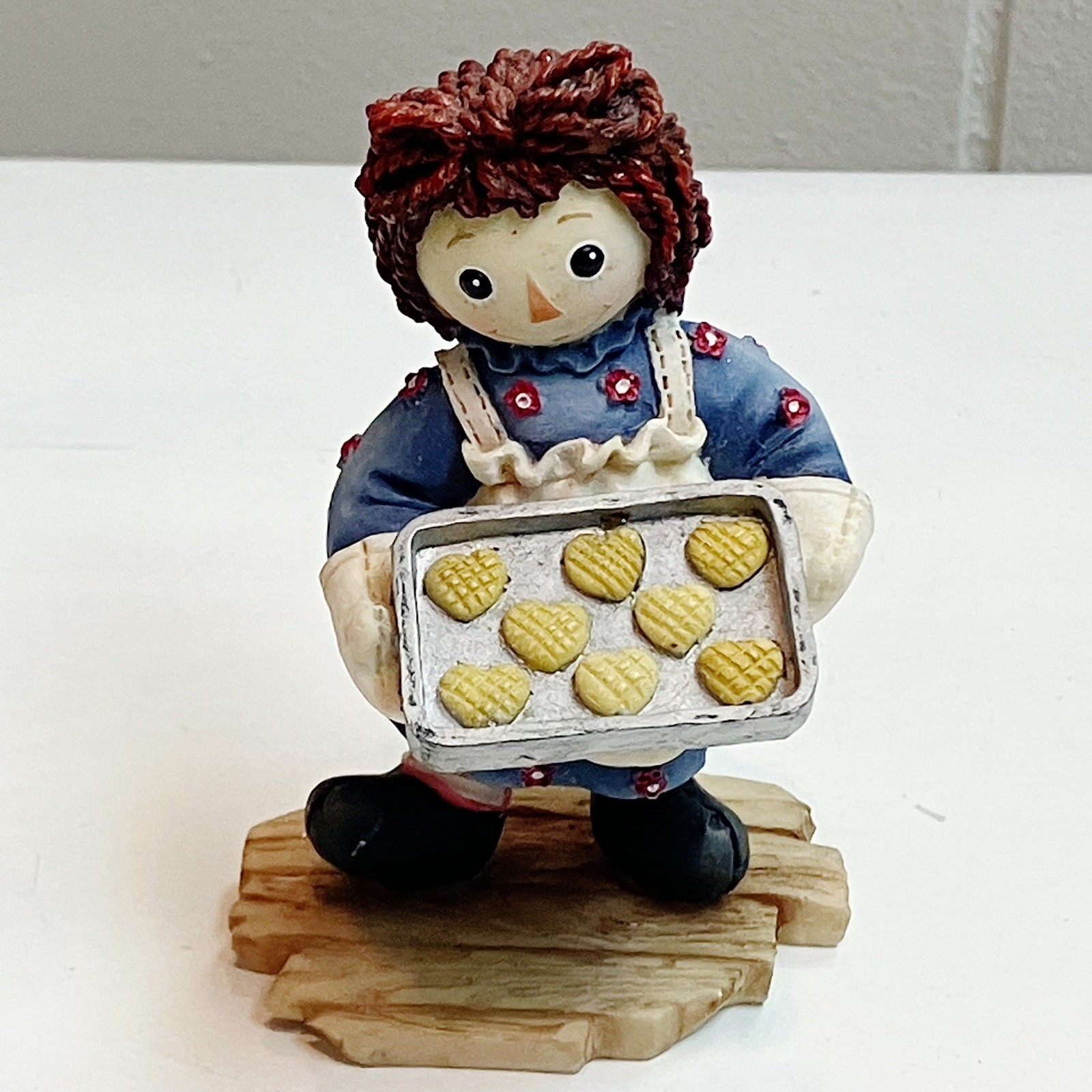 Vtg Enesco Raggedy Ann & Andy Resin Figurine Life is What You Make It Retired