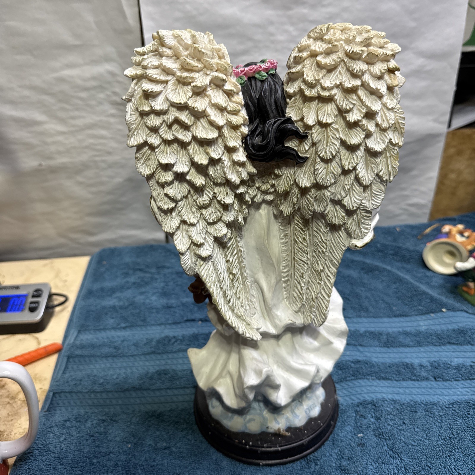 Ebony Treasures Black African American Guardian Angel